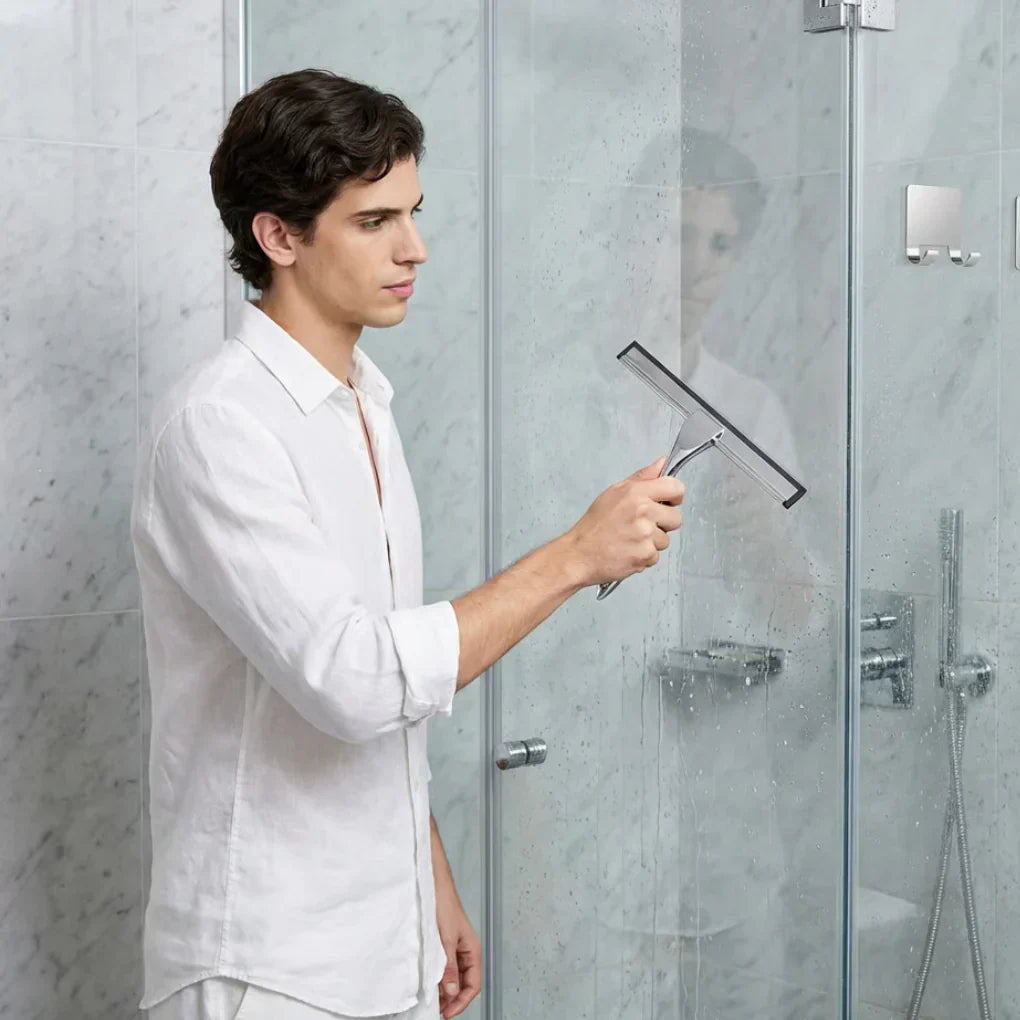 Niki | Shower Squeegee with Hooks for Glass and Tile