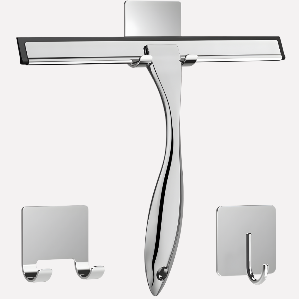 Niki | Shower Squeegee with Hooks for Glass and Tile