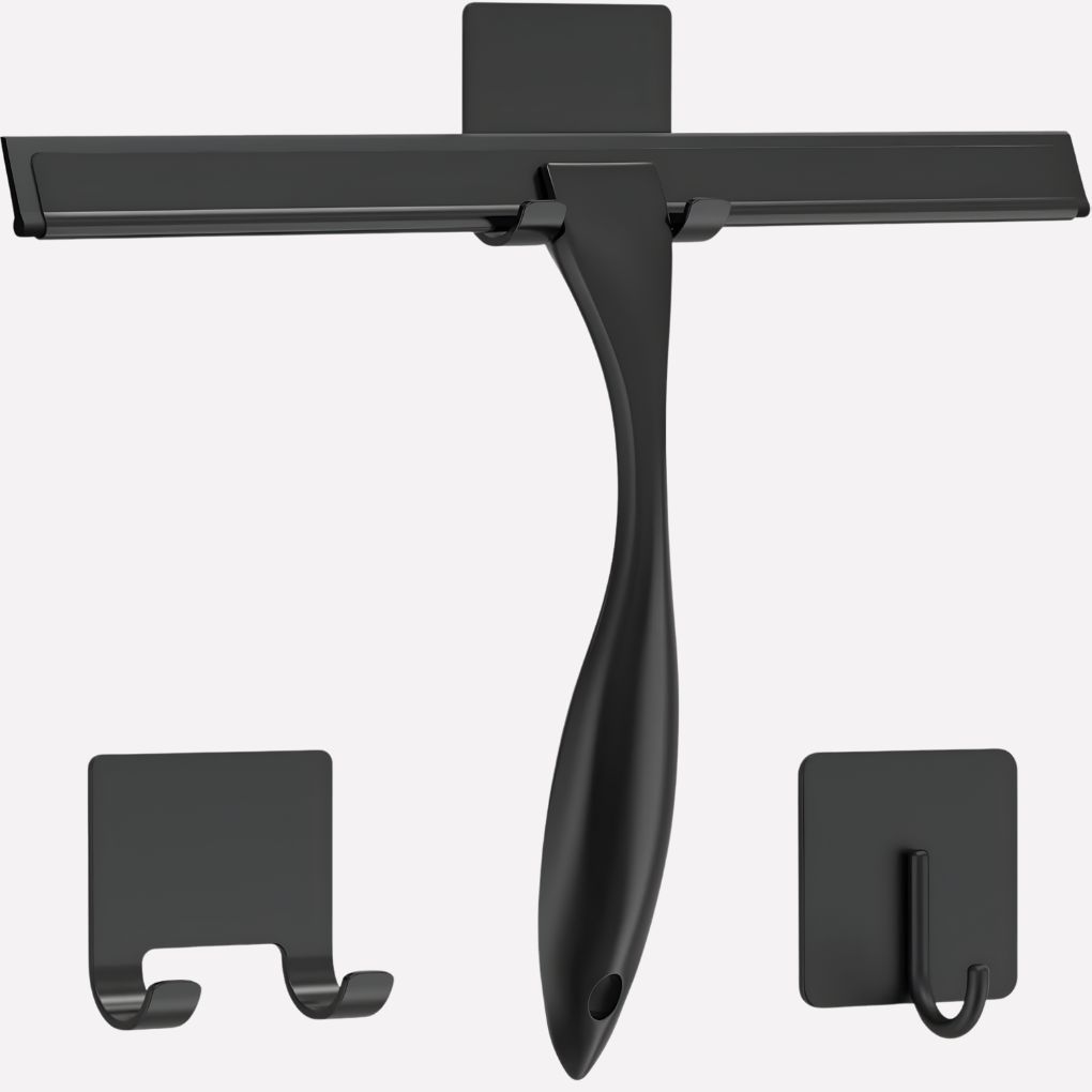 Niki | Shower Squeegee with Hooks for Glass and Tile