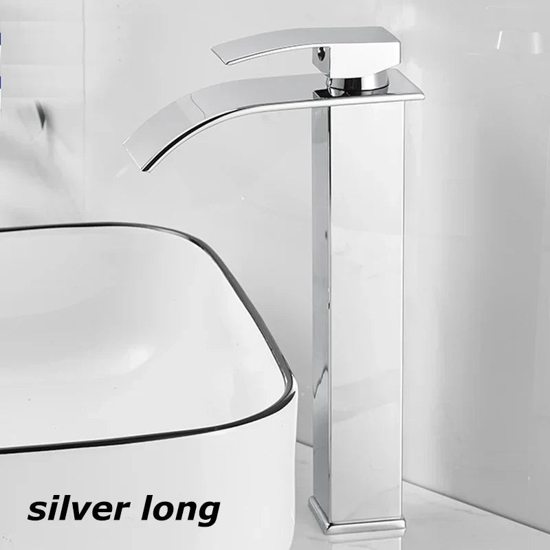 Niki Sink Mixer Aqualis Noir | Stainless Steel | Hot &amp; Cold Water | For Bathroom &amp; Guest Toilet