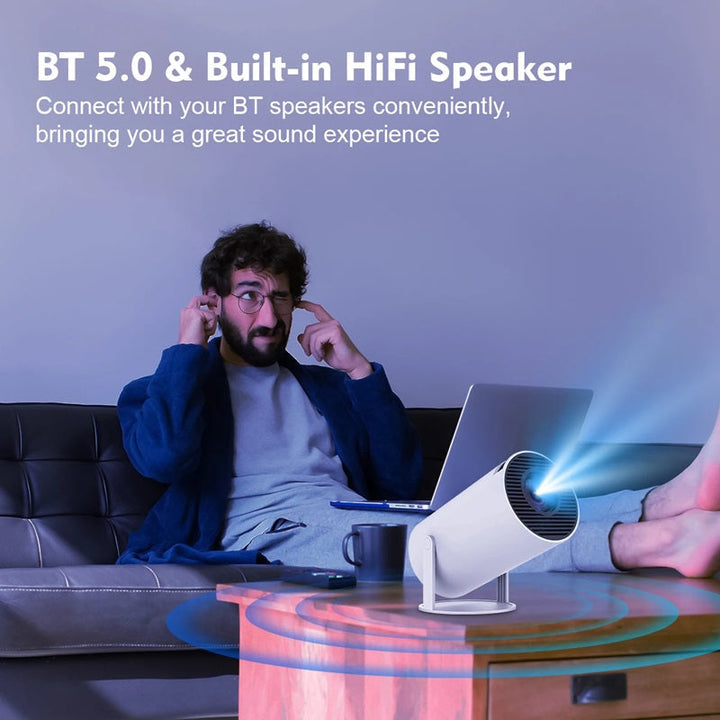 Niki | Smart 4K Mini Projector with Dual WiFi and Bluetooth Connection