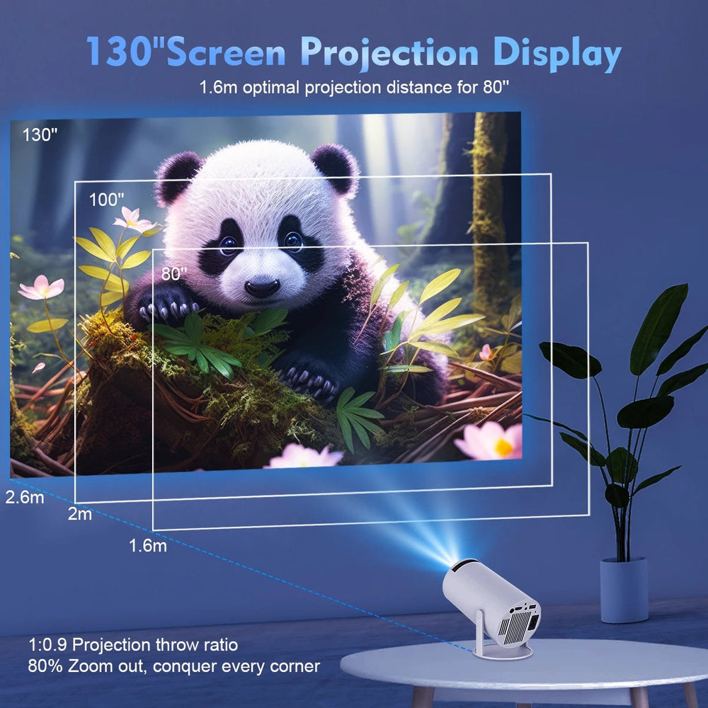 Niki | Smart 4K Mini Projector with Dual WiFi and Bluetooth Connection
