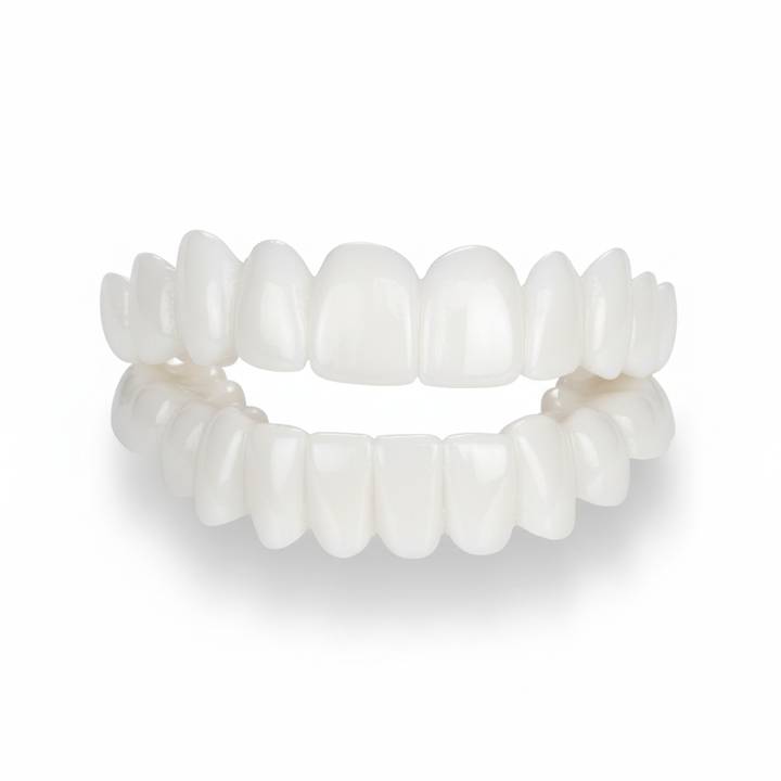 Niki | Smile Veneers | Customizable Cosmetic Tooth Covers | Medical Special Resin | Instant Smile Correction | Upper &amp; Lower Jaw