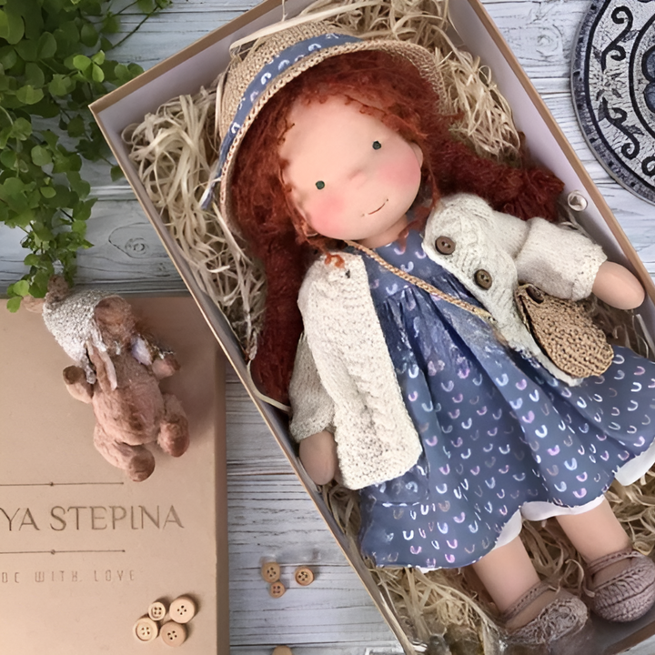 Niki | Soft Waldorf Doll with Natural Features
