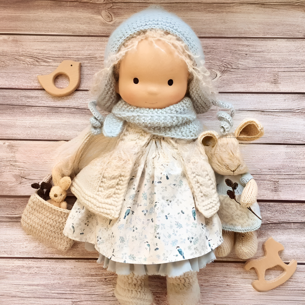 Niki | Soft Waldorf Doll with Natural Features