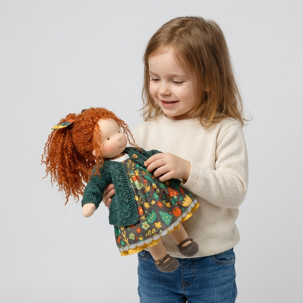 Niki | Soft Waldorf Doll with Natural Features