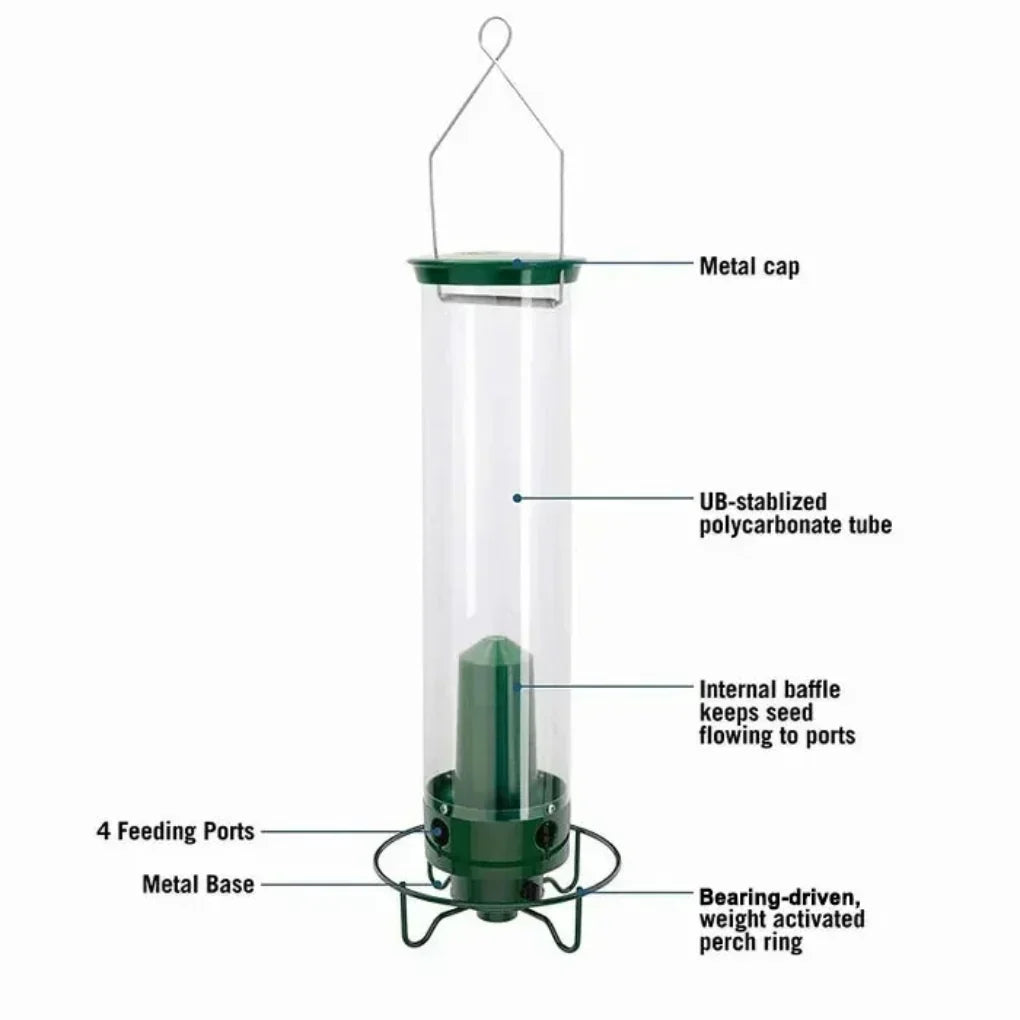 Niki | Squirrel-Proof Bird Feeder with Multiple Feeding Ports