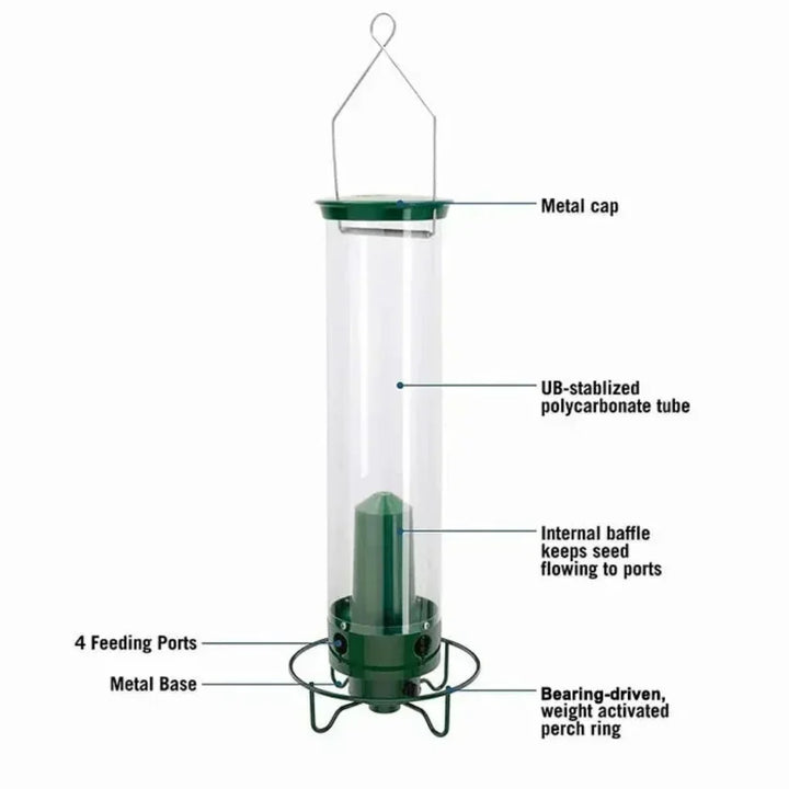 Niki | Squirrel-Proof Bird Feeder with Multiple Feeding Ports