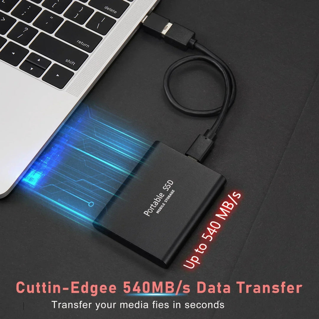 Niki | TECHNOLOGY | Super Fast External SSD 128GB | Mini SSD | High-Speed Storage for Laptop and PC