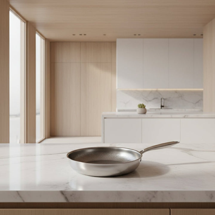 Niki | Titanium hammered non-stick frying pan for induction cooktops and everyday cooking