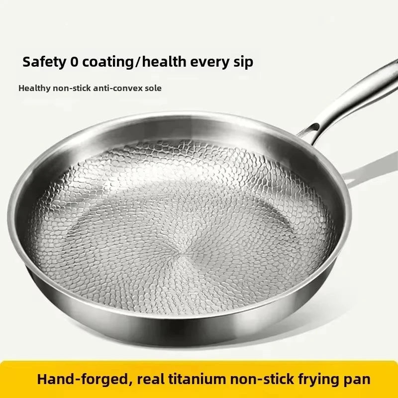Niki | Titanium hammered non-stick frying pan for induction cooktops and everyday cooking