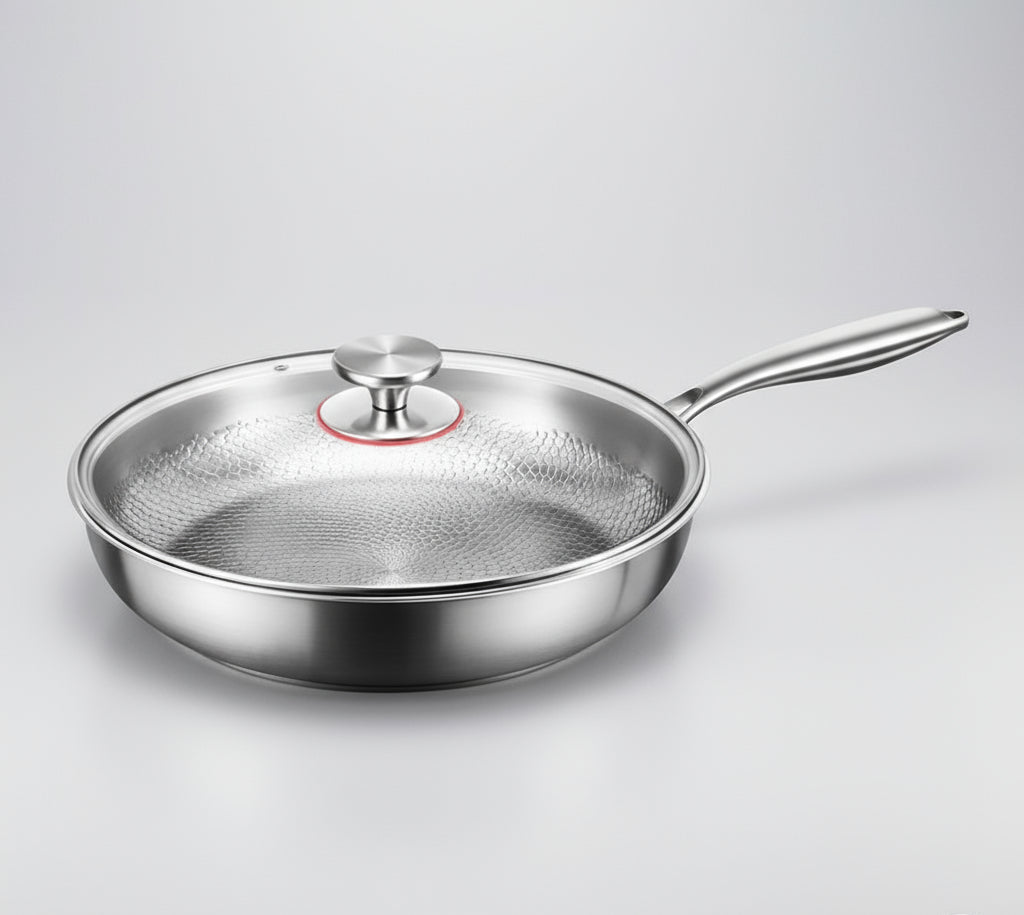 Niki | Titanium hammered non-stick frying pan for induction cooktops and everyday cooking