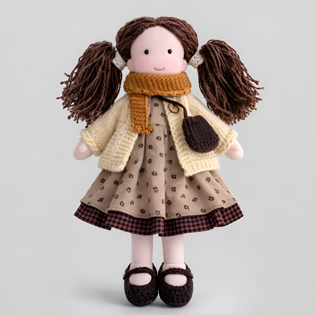 Niki | Toddler Waldorf Cloth Doll with Knitted Accents