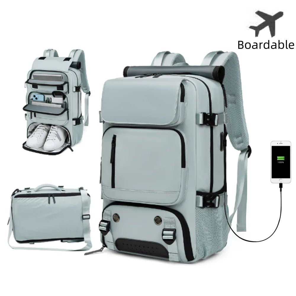 Niki | TRAVELMAX Pack – Waterproof Travel Backpack with USB Port, Shoe Compartment &amp; Anti-Theft Pocket