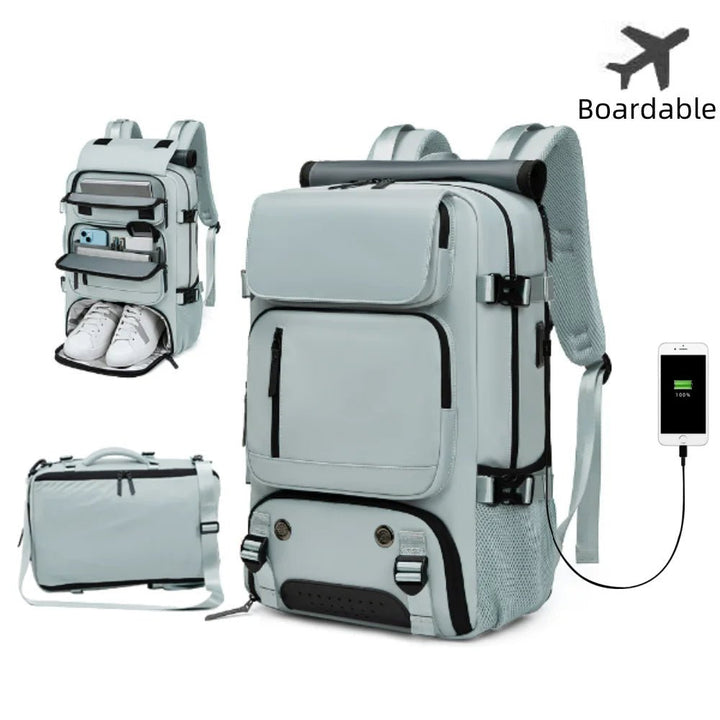 Niki | TRAVELMAX Pack – Waterproof Travel Backpack with USB Port, Shoe Compartment &amp; Anti-Theft Pocket
