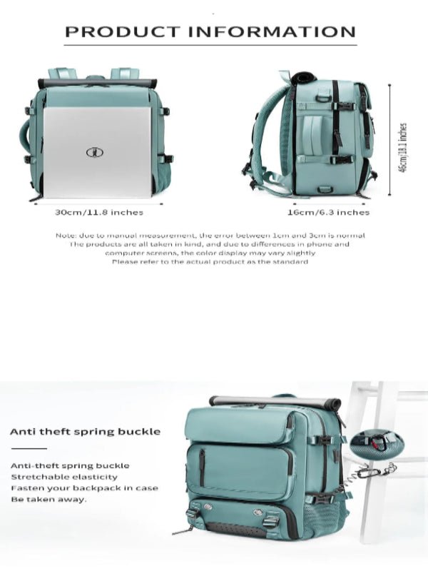 Niki | TRAVELMAX Pack – Waterproof Travel Backpack with USB Port, Shoe Compartment &amp; Anti-Theft Pocket