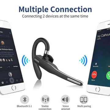 Niki | Trucker Dual Mic Wireless Bluetooth 5.1 Noise-Canceling Headset/Earpiece