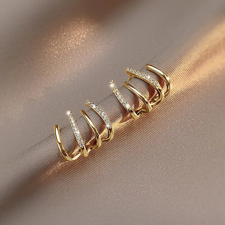 Niki | Twisted Earrings | Elegant Design | Gold or Silver