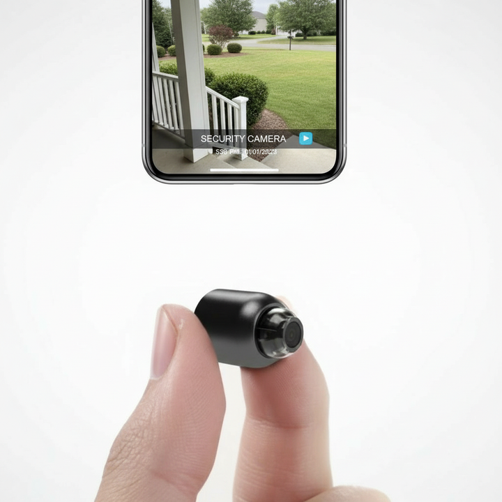 Niki | Ultra-Small WiFi IP Camera | 1080p Full HD | 120° Wide Angle Lens | Infrared Night Vision &amp; Motion Sensor | 2-Way Audio | Worldwide Remote Access