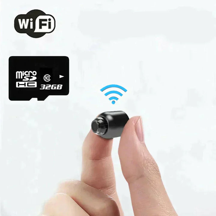 Niki | Ultra-Small WiFi IP Camera | 1080p Full HD | 120° Wide Angle Lens | Infrared Night Vision &amp; Motion Sensor | 2-Way Audio | Worldwide Remote Access