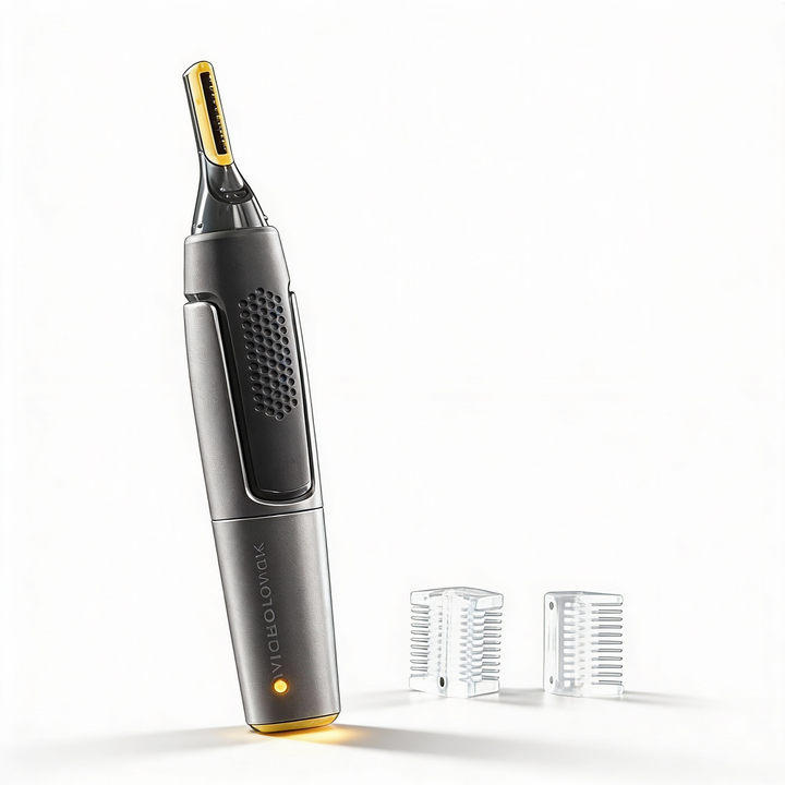 Niki | Ultra-thin Precision Trimmer | Micro-Oscillation Blades | Titanium Stainless Steel Technology | Integrated LED Lighting | Ergonomic Design