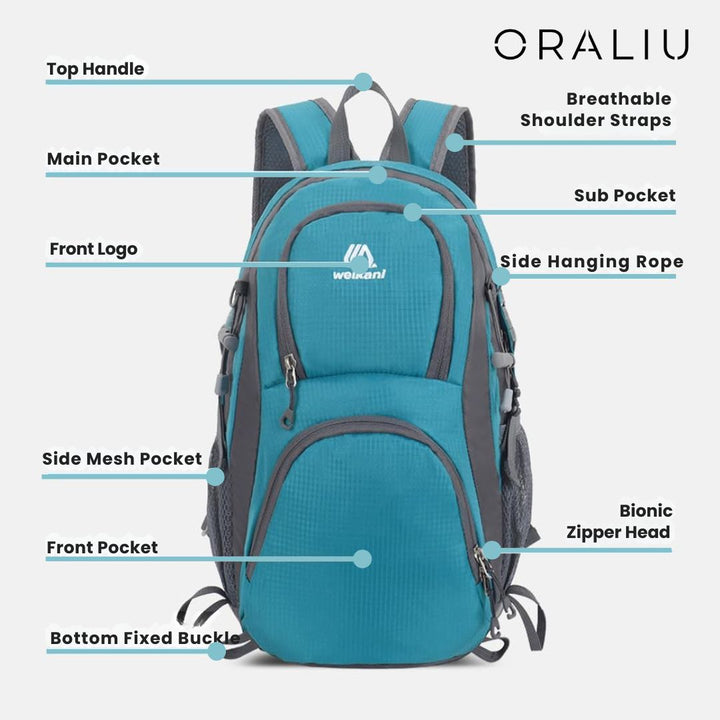 Niki | Ultralight Waterproof Outdoor Backpack – Lightweight Daypack for Hiking, Camping &amp; Travel