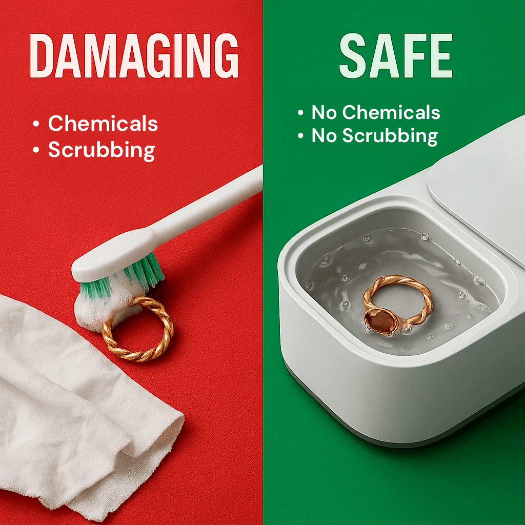Niki | Ultrasonic Cleaning Device | Gentle, Efficient &amp; Versatile for Jewelry, Glasses, Watches, and Dentures