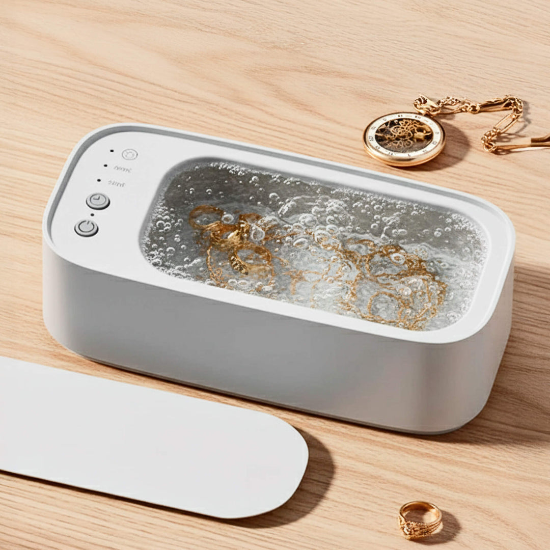 Niki | Ultrasonic Cleaning Device | Gentle, Efficient &amp; Versatile for Jewelry, Glasses, Watches, and Dentures