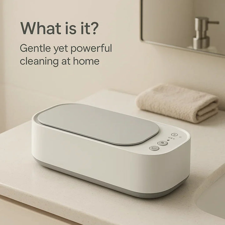 Niki | Ultrasonic Cleaning Device | Gentle, Efficient &amp; Versatile for Jewelry, Glasses, Watches, and Dentures