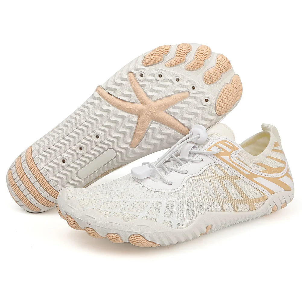 Niki | Unisex Aqua Shoes with Grid Pattern