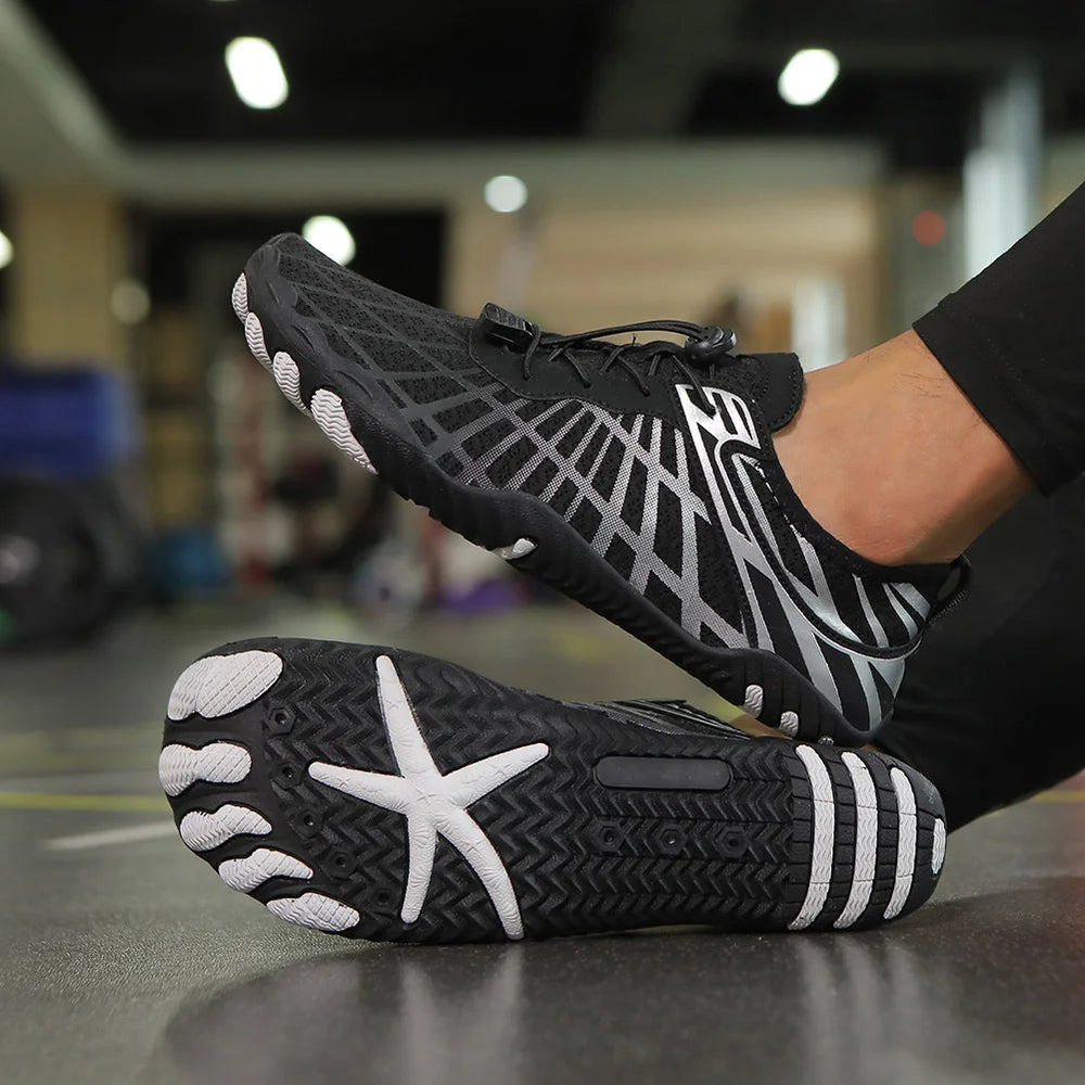 Niki | Unisex Aqua Shoes with Grid Pattern
