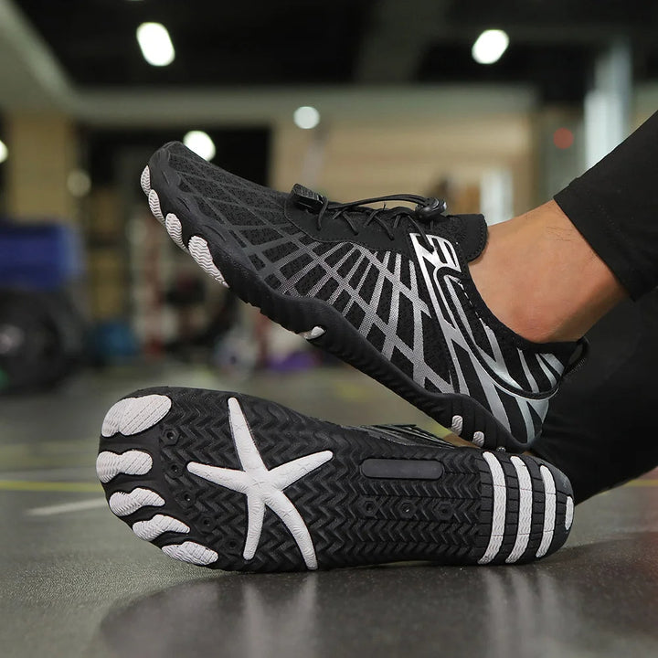 Niki | Unisex Aqua Shoes with Grid Pattern
