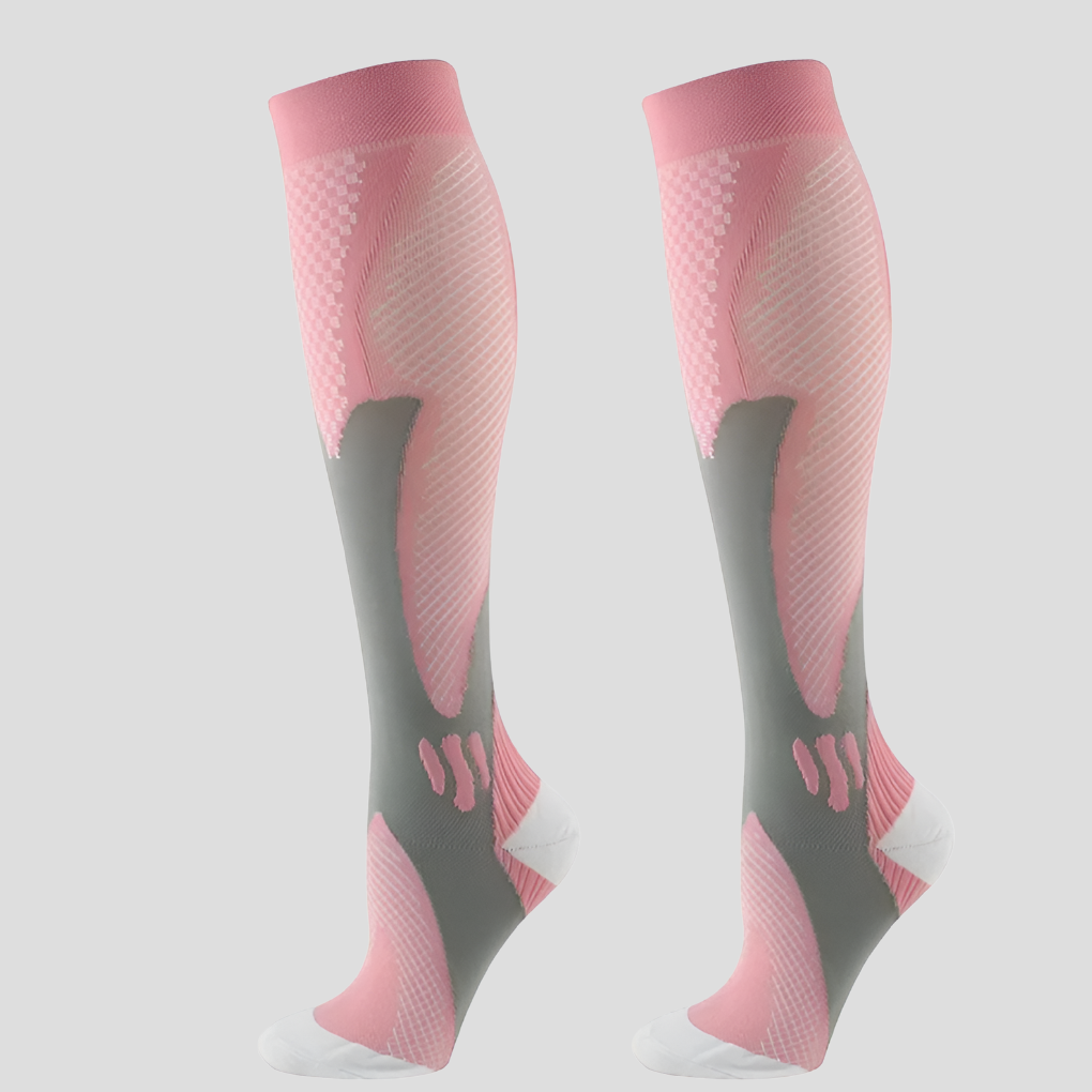 Niki | Unisex Compression Knee High Socks with Textured Knit