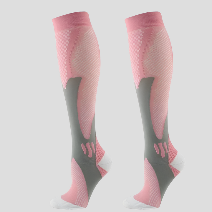 Niki | Unisex Compression Knee High Socks with Textured Knit