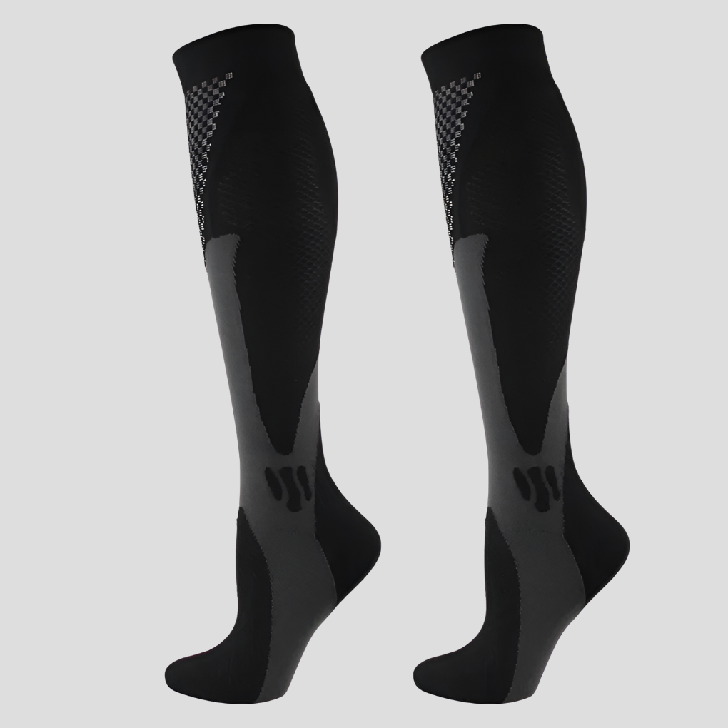Niki | Unisex Compression Knee High Socks with Textured Knit