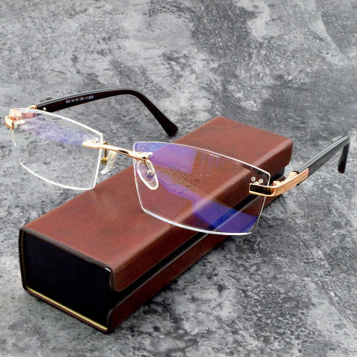 Niki | Viselio Intelligent Reading Glasses with Progressive Lenses | Ultra-Light &amp; Blue Light Filter | For Near &amp; Distant Vision | Titanium Frame TR90