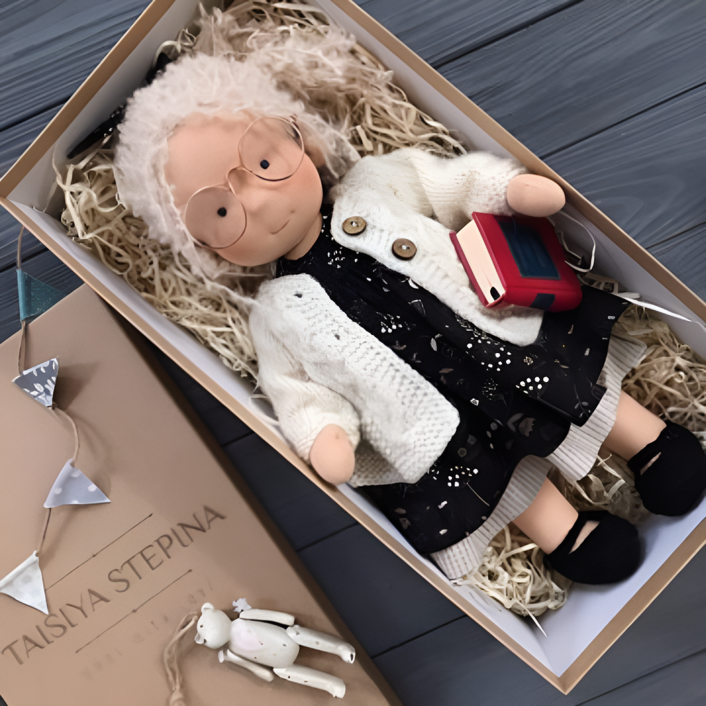 Niki | Waldorf Cuddly Doll with Soft Knit Cardigan