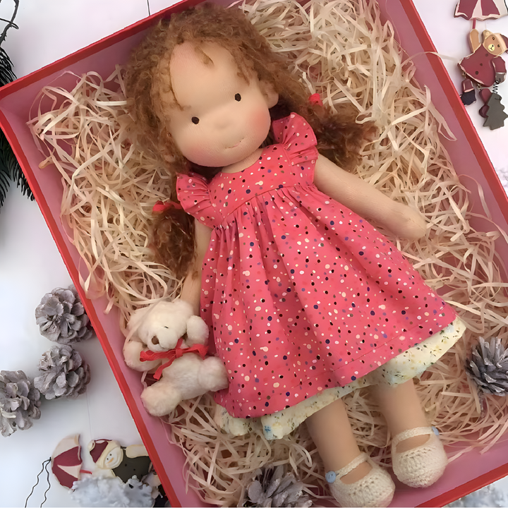 Niki | Waldorf Cuddly Doll with Soft Knit Cardigan