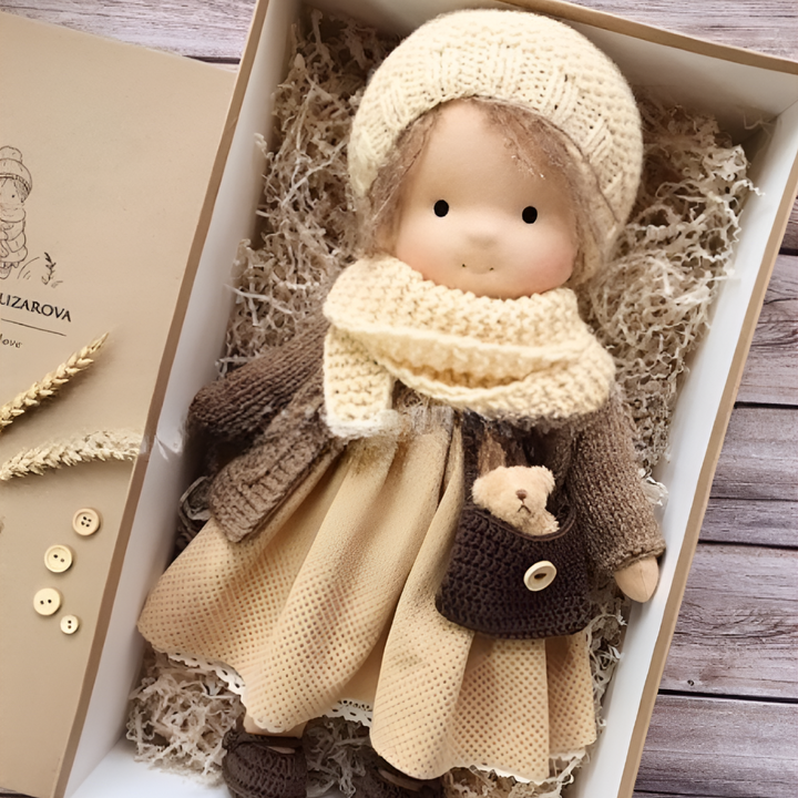Niki | Waldorf Cuddly Doll with Soft Knit Cardigan