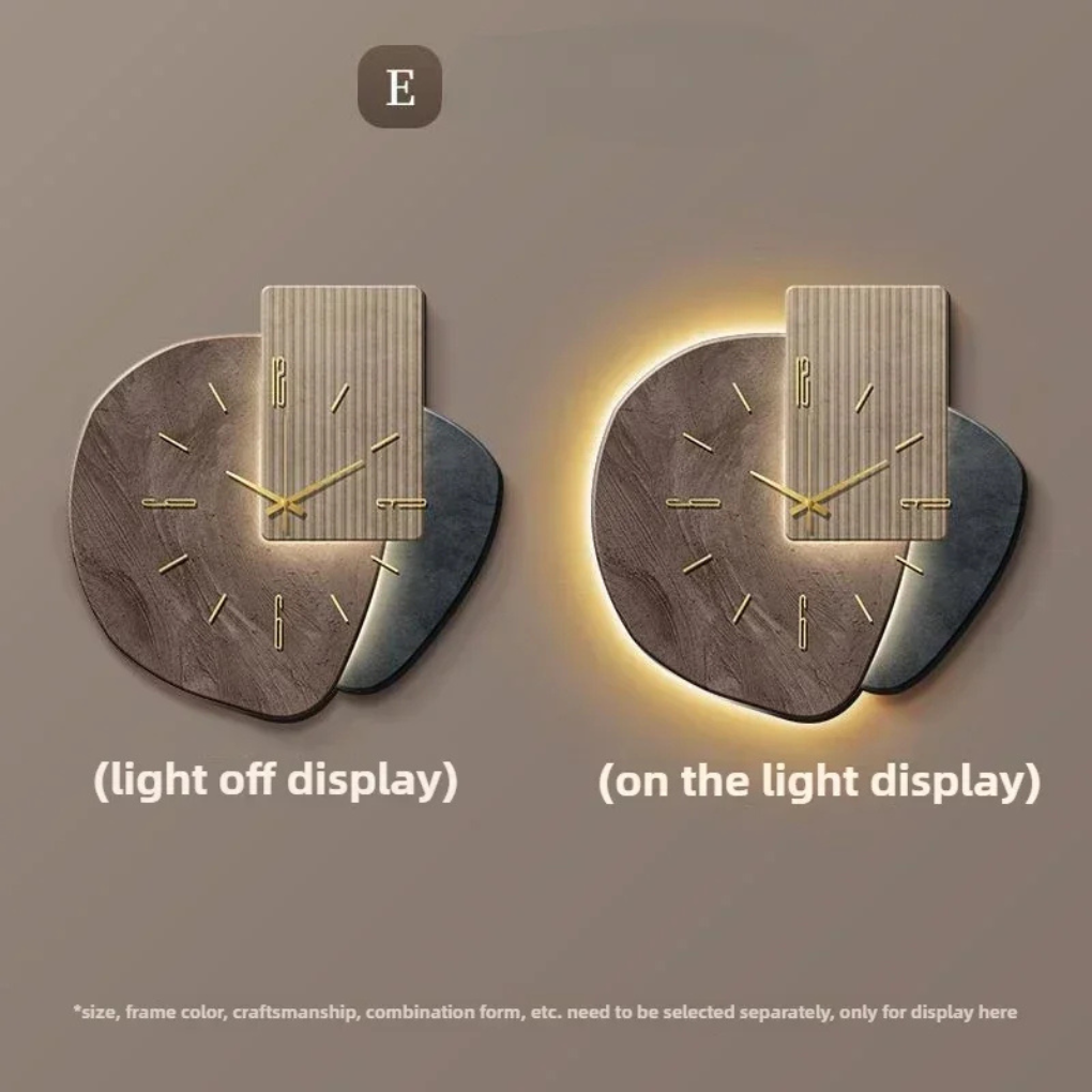 Niki | Wall Clock with LED Backlight and Modern Design