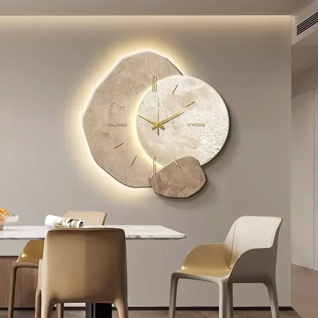 Niki | Wall Clock with LED Backlight and Modern Design