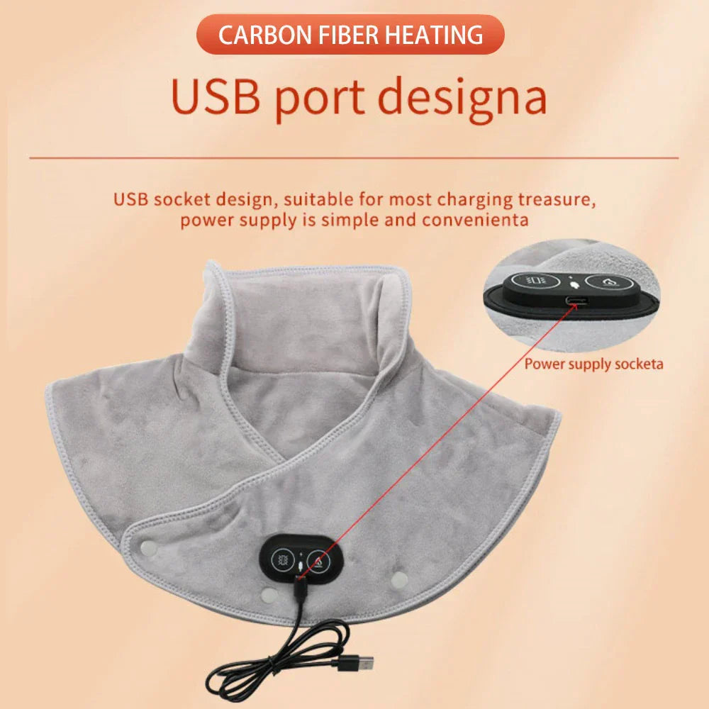 Niki | Warm Neck and Shoulder Massager USB Heating Pad with Vibration