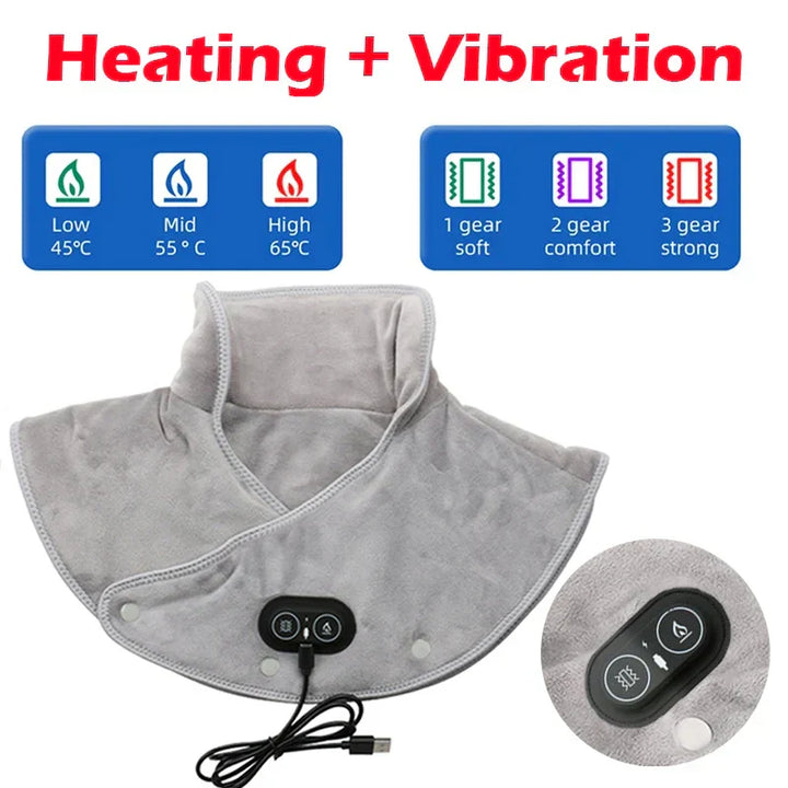 Niki | Warm Neck and Shoulder Massager USB Heating Pad with Vibration