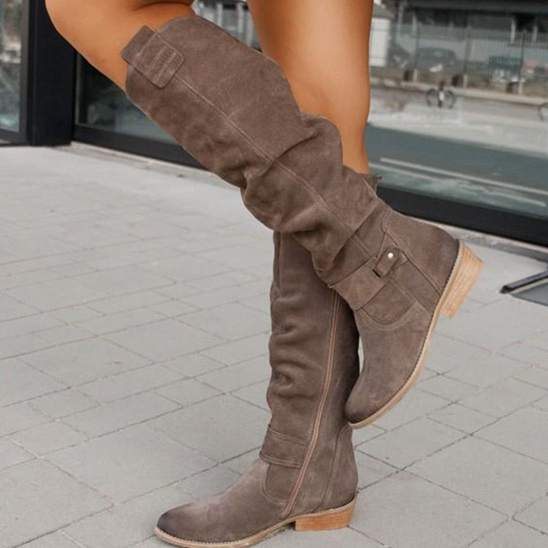 Niki | Warm Suede Boots - Cozy Winter Shoes