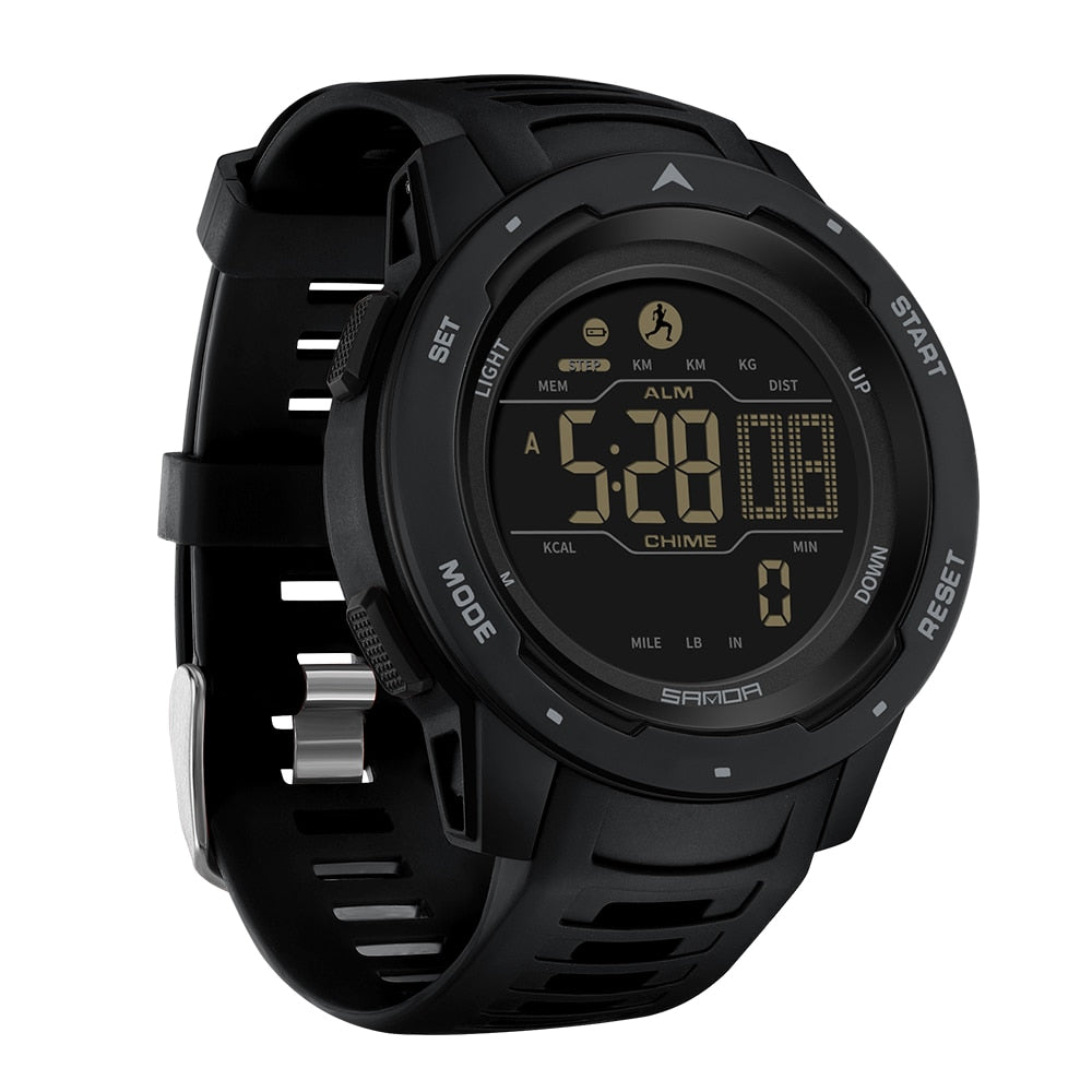 Niki | Waterproof Military Pedometer Digital Watch