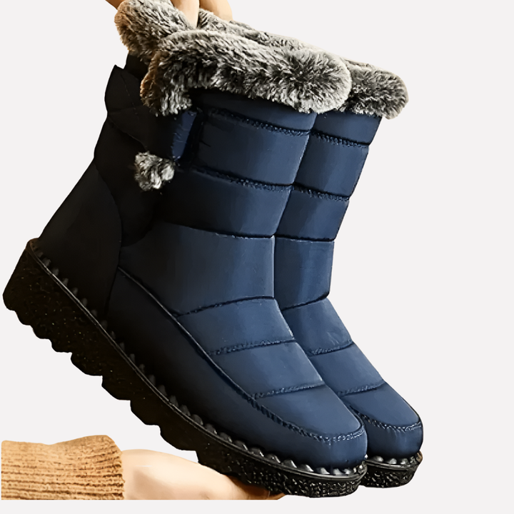 Niki | Waterproof Winter Boots with Faux Fur Trim