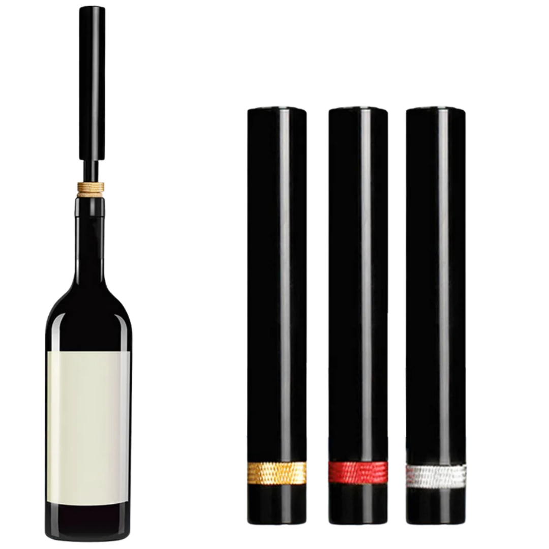 Niki | WineLuxe Air Pressure Wine Opener – Stainless Steel &amp; Ergonomic Design