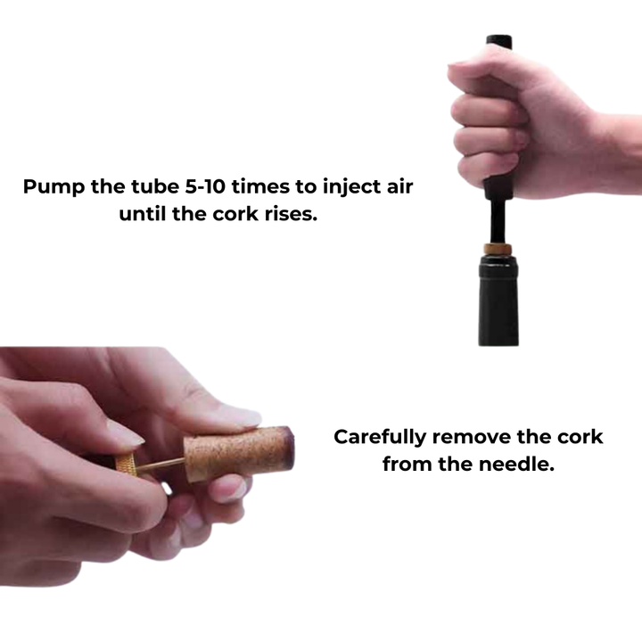 Niki | WineLuxe Air Pressure Wine Opener – Stainless Steel &amp; Ergonomic Design