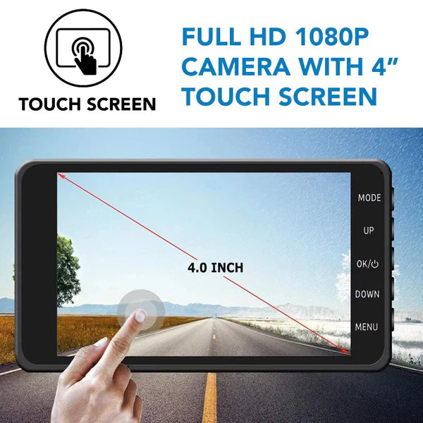 Niki | Wireless Front And Rear Dash Cam Dashboard Camera For Car With Night Vision