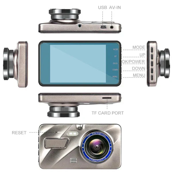 Niki | Wireless Front And Rear Dash Cam Dashboard Camera For Car With Night Vision
